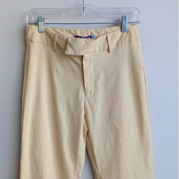 NWT Urban Outfitters pale yellow bootcut dress pants - Picture 2 of 6